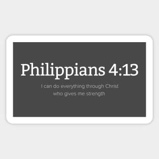 Philippians 4:13 | Bible Verse | Jesus Lover Sticker